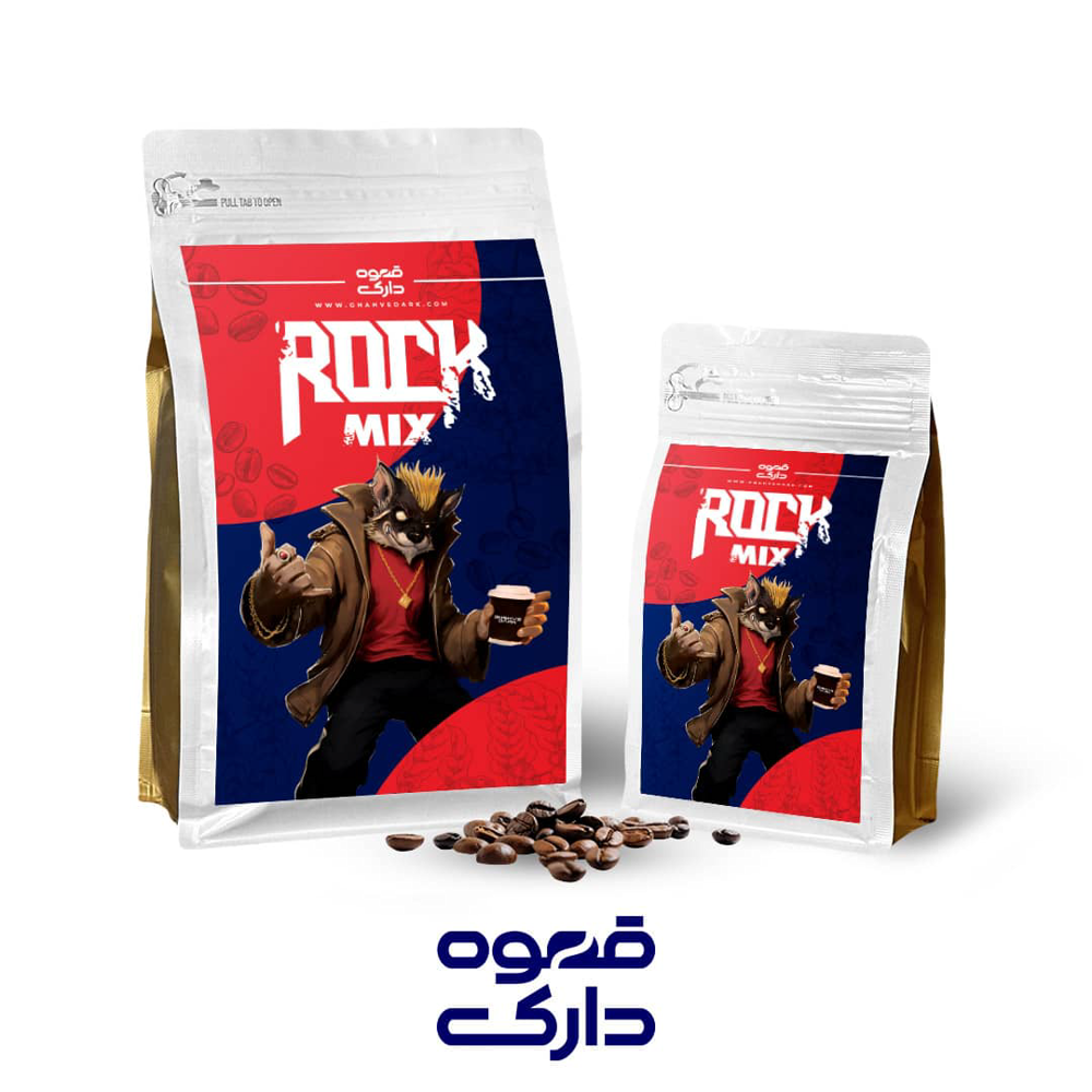 دانه قهوه میکس راک