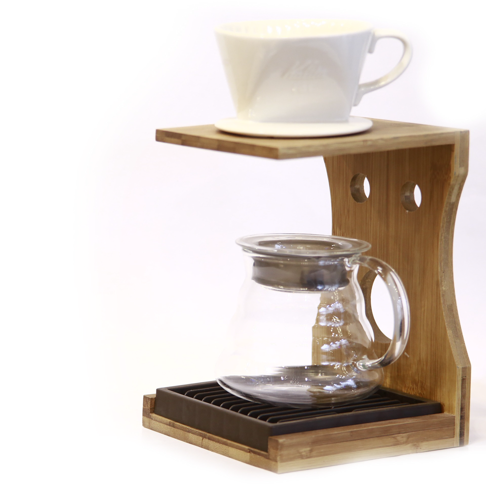 پایه نگهدارنده قهوه ساز چوبی مدل V60